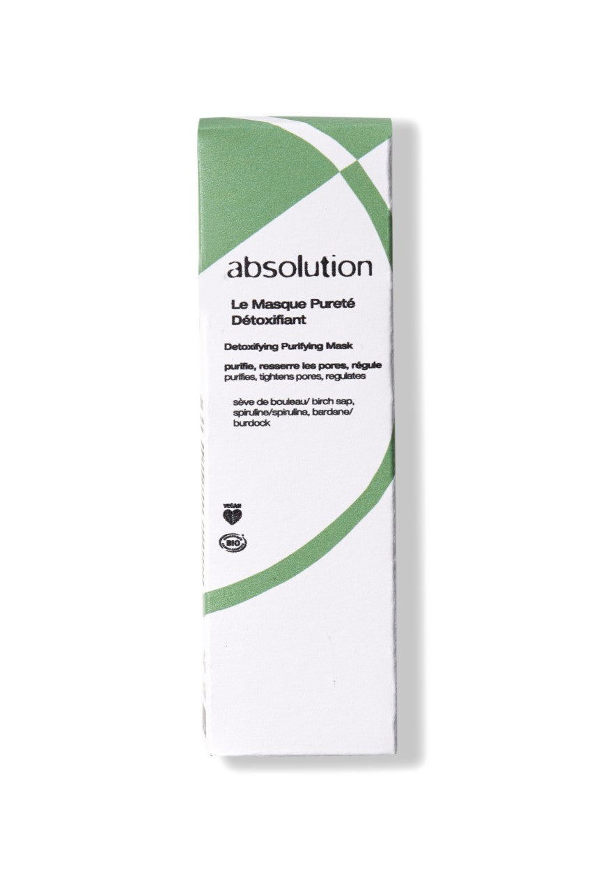 Le masque pureté Détoxifiant - absolution - Odessence - Beauté naturelle et bio - institut - Bordeaux