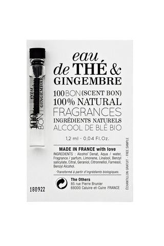 Eau de thé et Gingembre - 100bon - Odessence - Beauté Naturelle et Bio - Institut - Bordeux