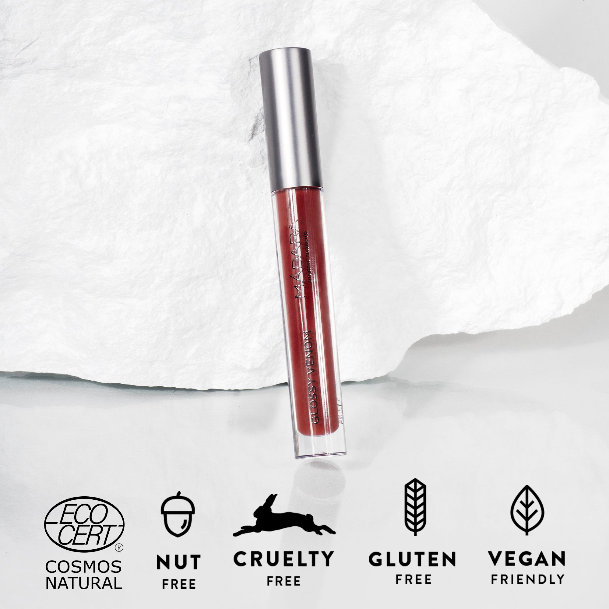 Glossy Venom 75 - Vegan Red - Madara - Odessence - Beauté Naturelle - Institut - Bordeaux