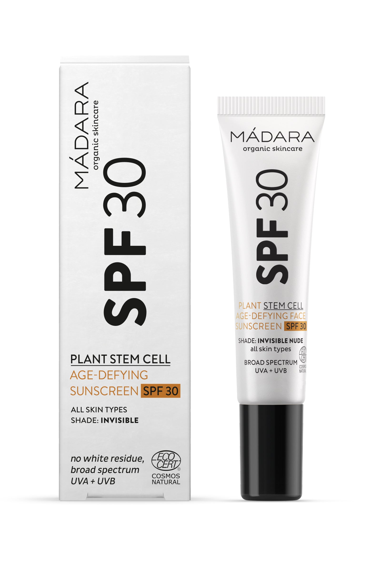 Ecran solaire visage SPF30 - Madara - Odessence - Beauté naturelle - Institut - Bordeaux
