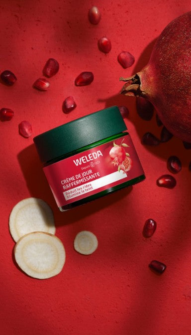 Crème de jour raffermissante à la Grenade Weleda - Odessence - Beauté Naturelle & Bio à Bordeaux - Institiut