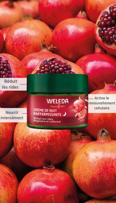 Crème de Nuit Raffermissante à la Grenade Weleda - Odessence - Beauté Naturelle & Bio à Bordeaux