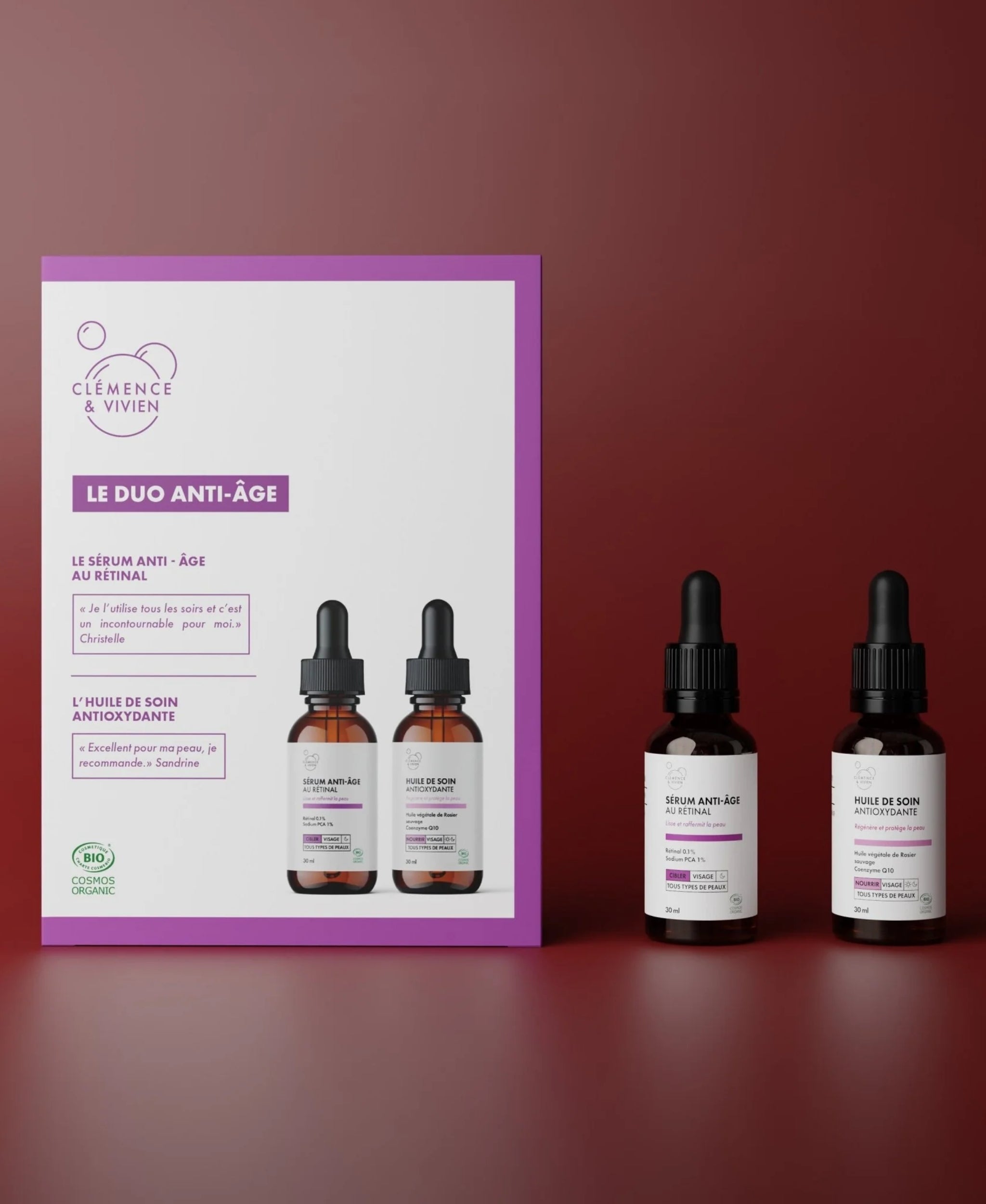 Coffret duo anti-âge - Clémence et Vivien