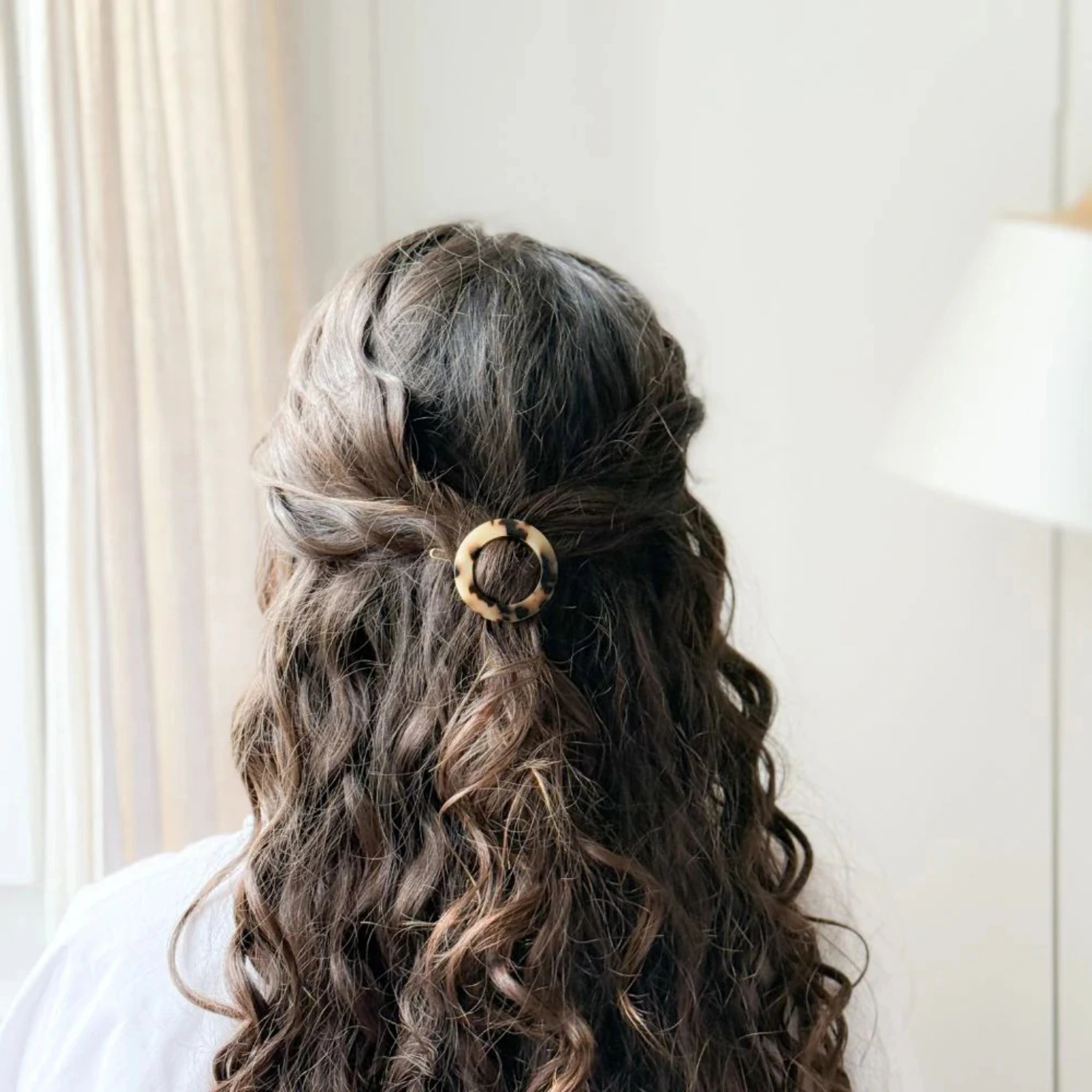 Barrette ronde Écaille