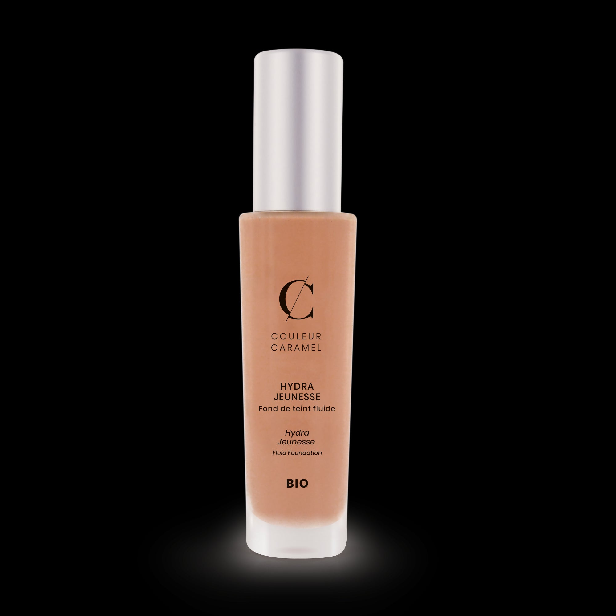 Fond de teint fluide hydra jeunesse - Couleur caramel - Odesesence - Beauté naturelle et bio - Institut - Bordeaux