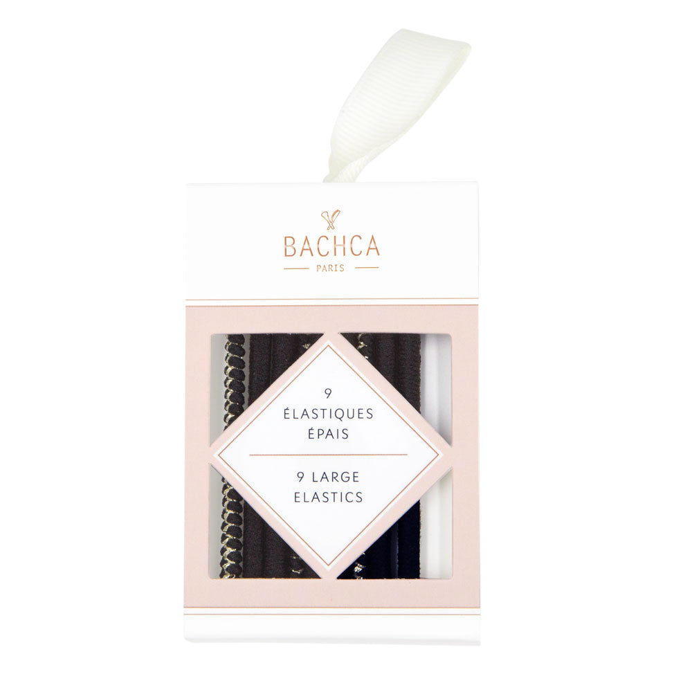 Elastiques noirs épais x5 - BACHCA - Odessence - Accessoire - cheveux - Beauté naturelle - Institut - Bordeaux