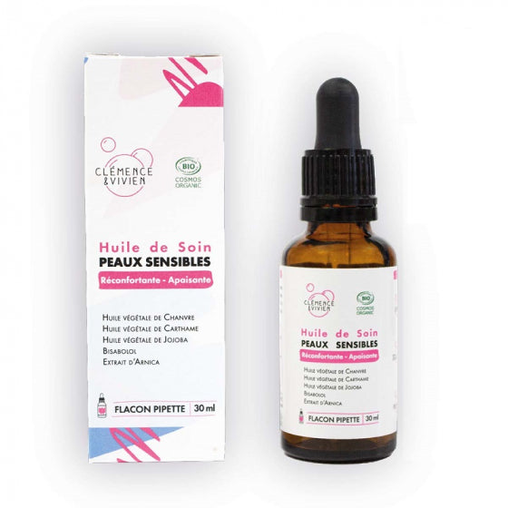 Huile de soin peaux sensibles - Clémence Et Vivien - Sérum Huileux - Skin care - Odessence - Beauté Naturelle