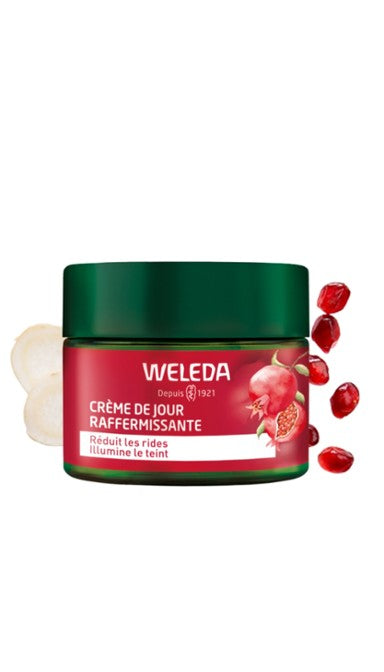 Crème de jour raffermissante à la Grenade Weleda - Odessence - Beauté Naturelle & Bio à Bordeaux - Institiut