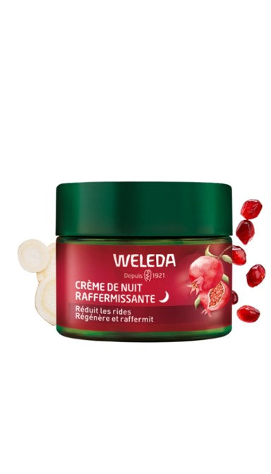 Crème de Nuit Raffermissante à la Grenade Weleda - Odessence - Beauté Naturelle & Bio à Bordeaux