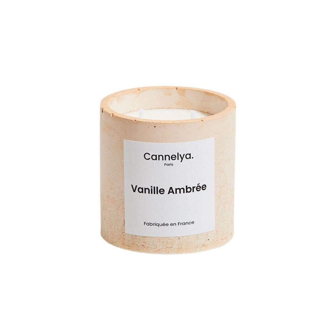 Bougie parfumée Cannelya. Vanille ambrée