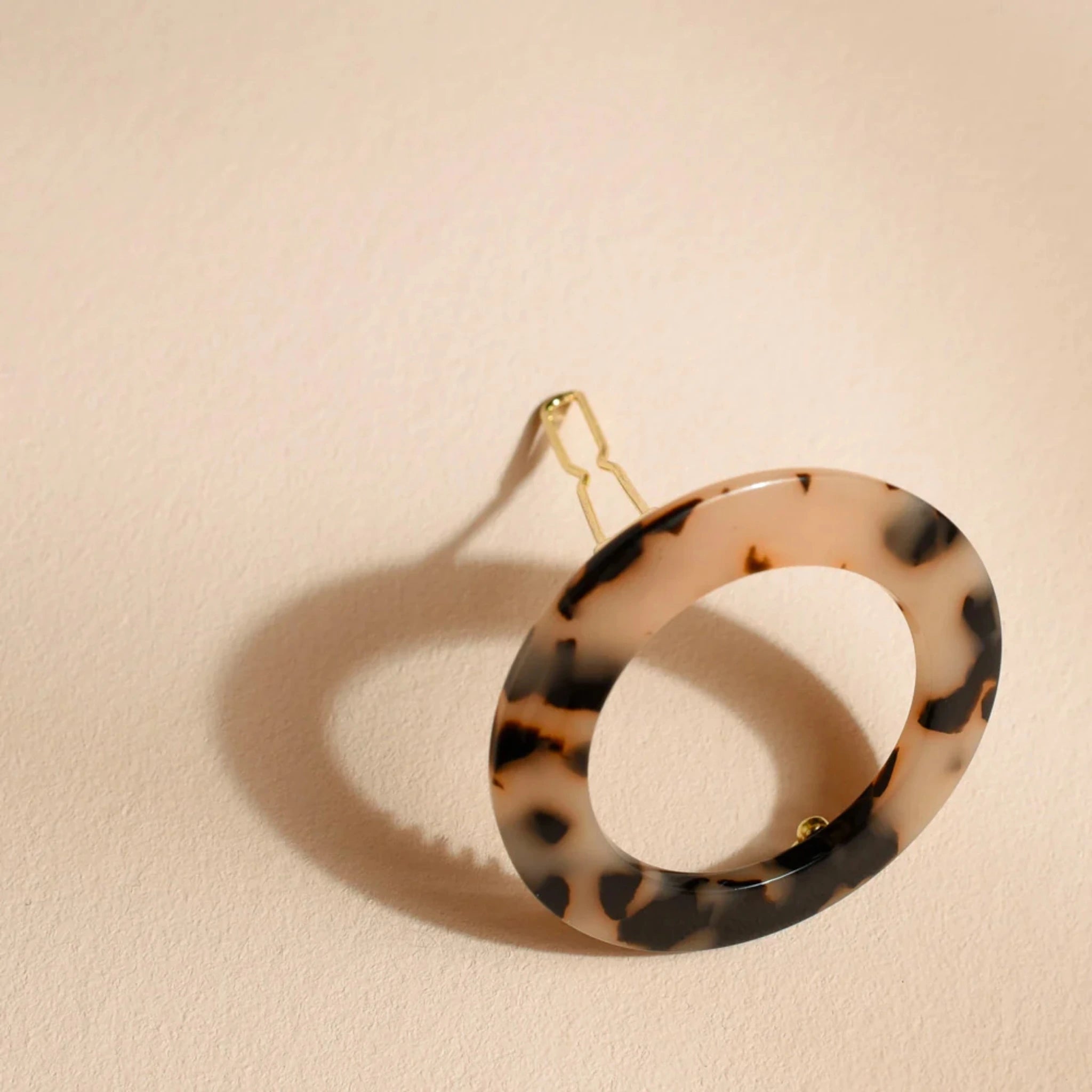 Barrette ronde Écaille
