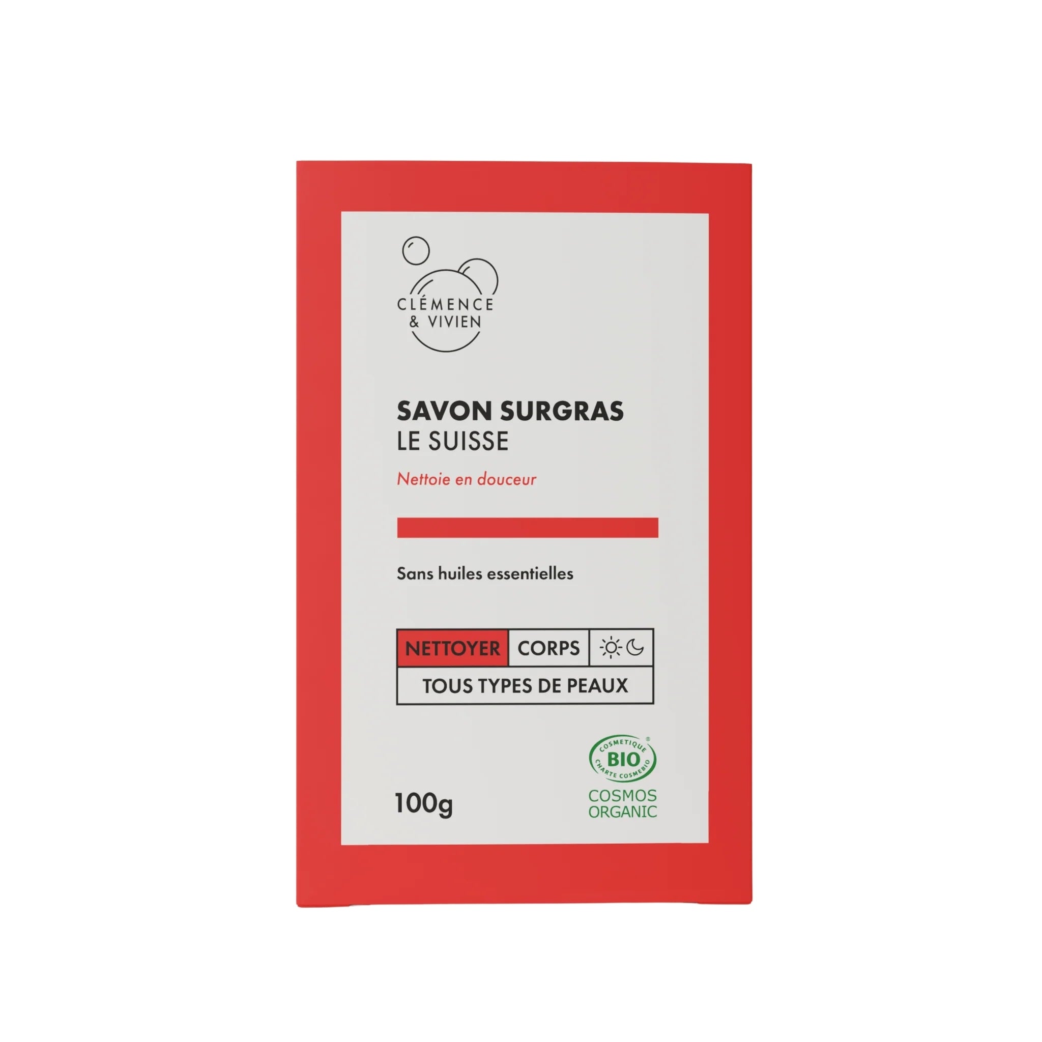 Le Suisse - Savon Neutre, Bio et Sans Huiles Essentielles de Clémence & Vivien - Cosmétique Bio à Bordeaux